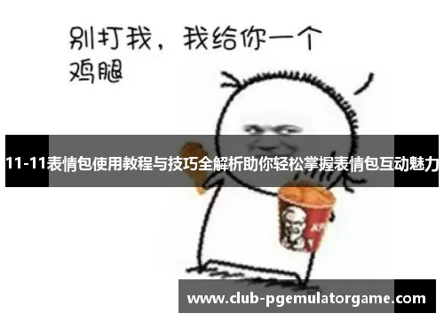 11-11表情包使用教程与技巧全解析助你轻松掌握表情包互动魅力
