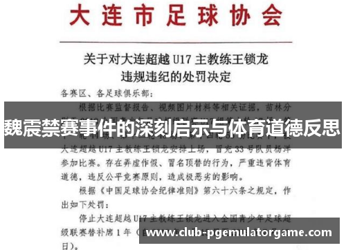 魏震禁赛事件的深刻启示与体育道德反思